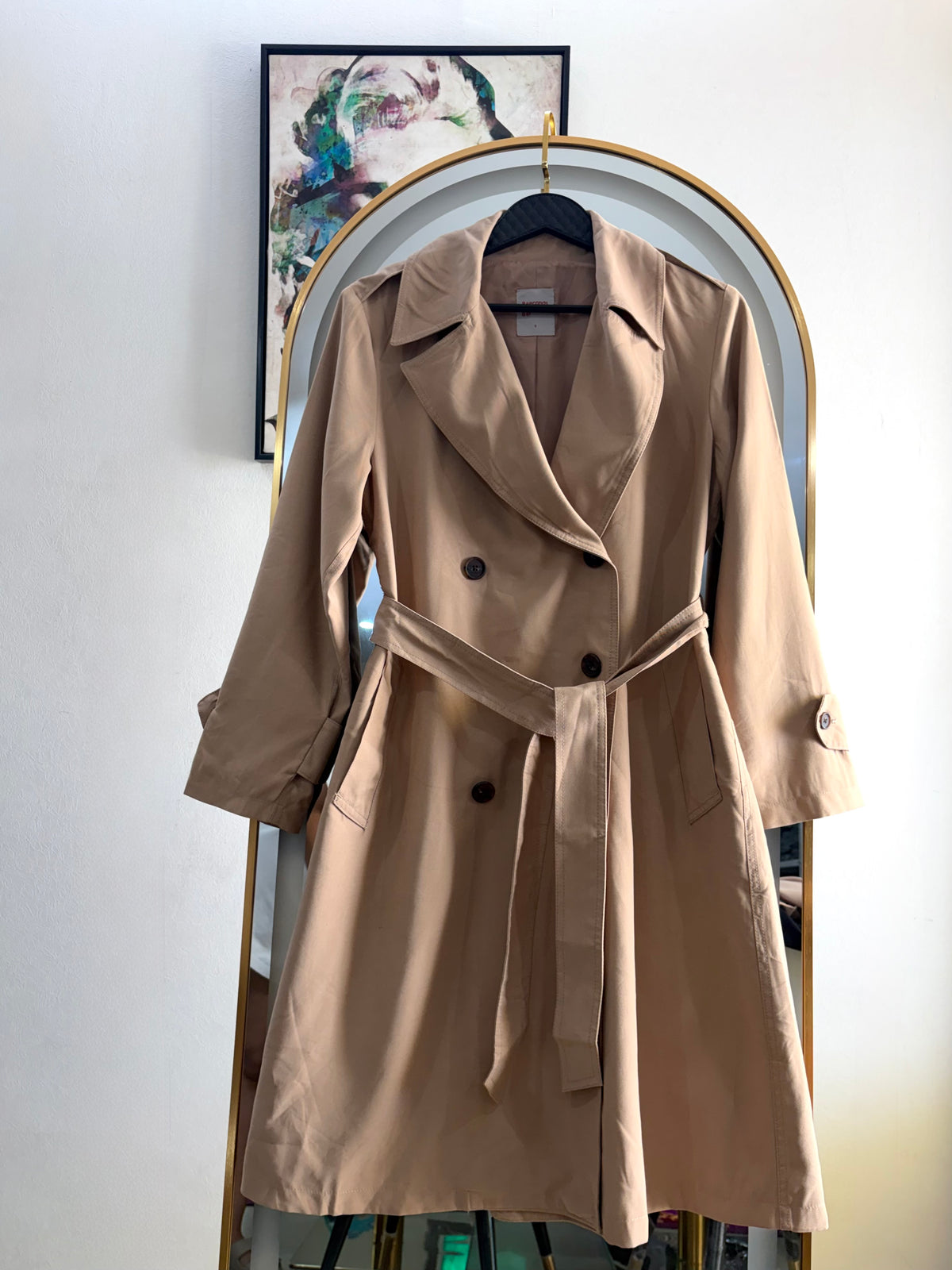 The Camel Classic Trench Coat