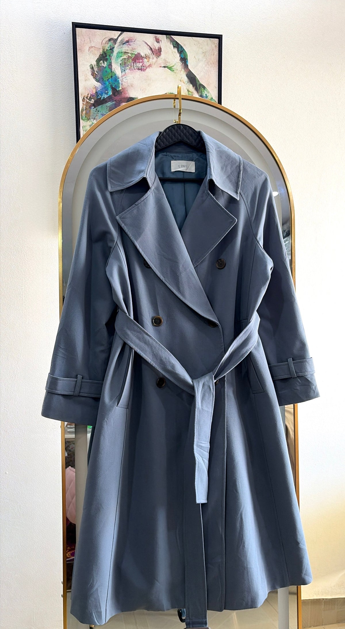 The Blue Mist Trench Coat