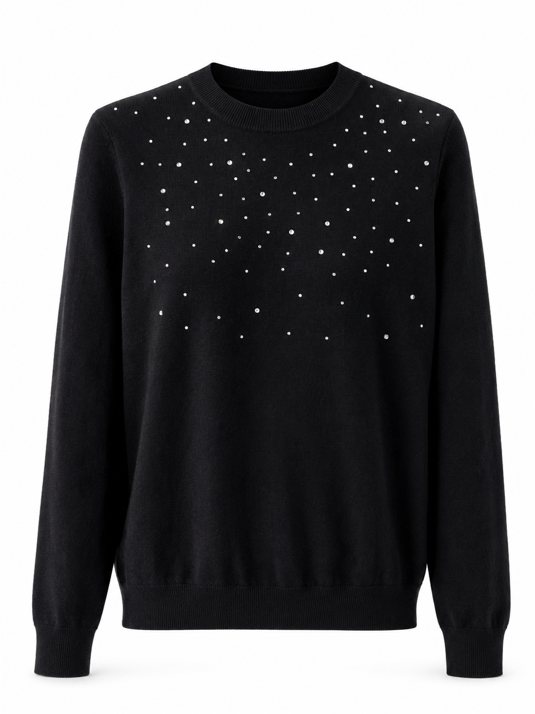 Midnight Rhinestone Top