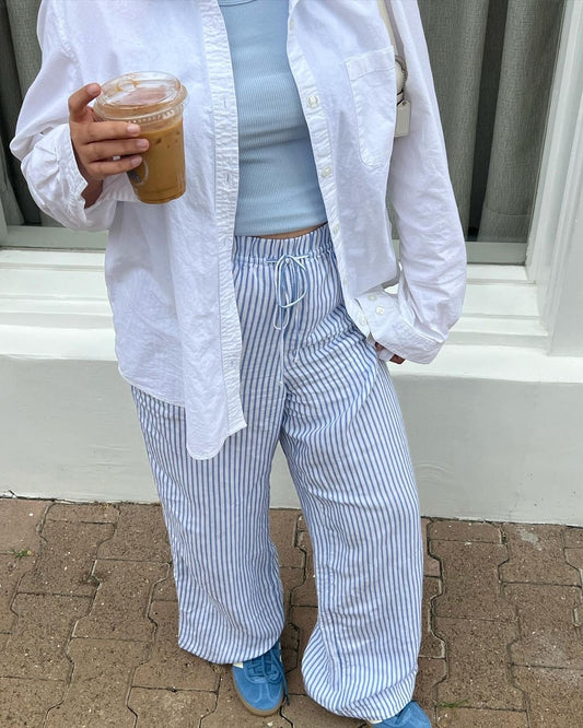 Seaside Linen Stripe Pants