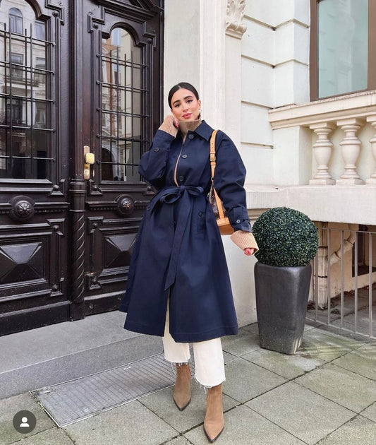 The Navy City Trench Coat