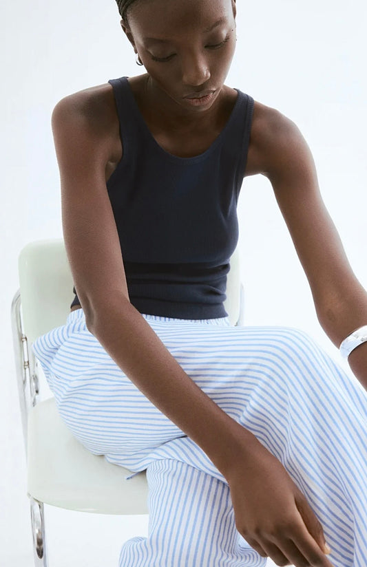 Seaside Linen Stripe Pants