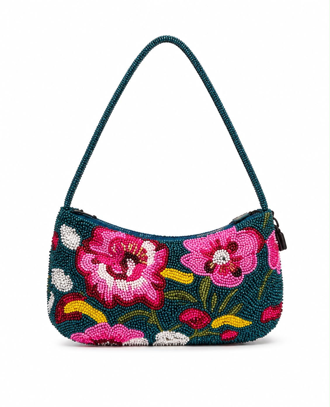 Frida Floral Beaded Bag