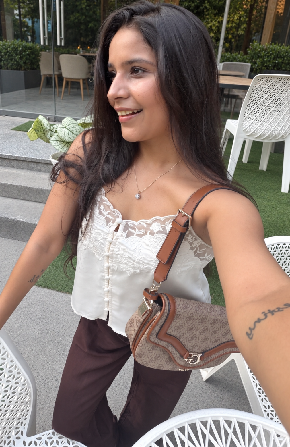 Embroidered Viscose Top