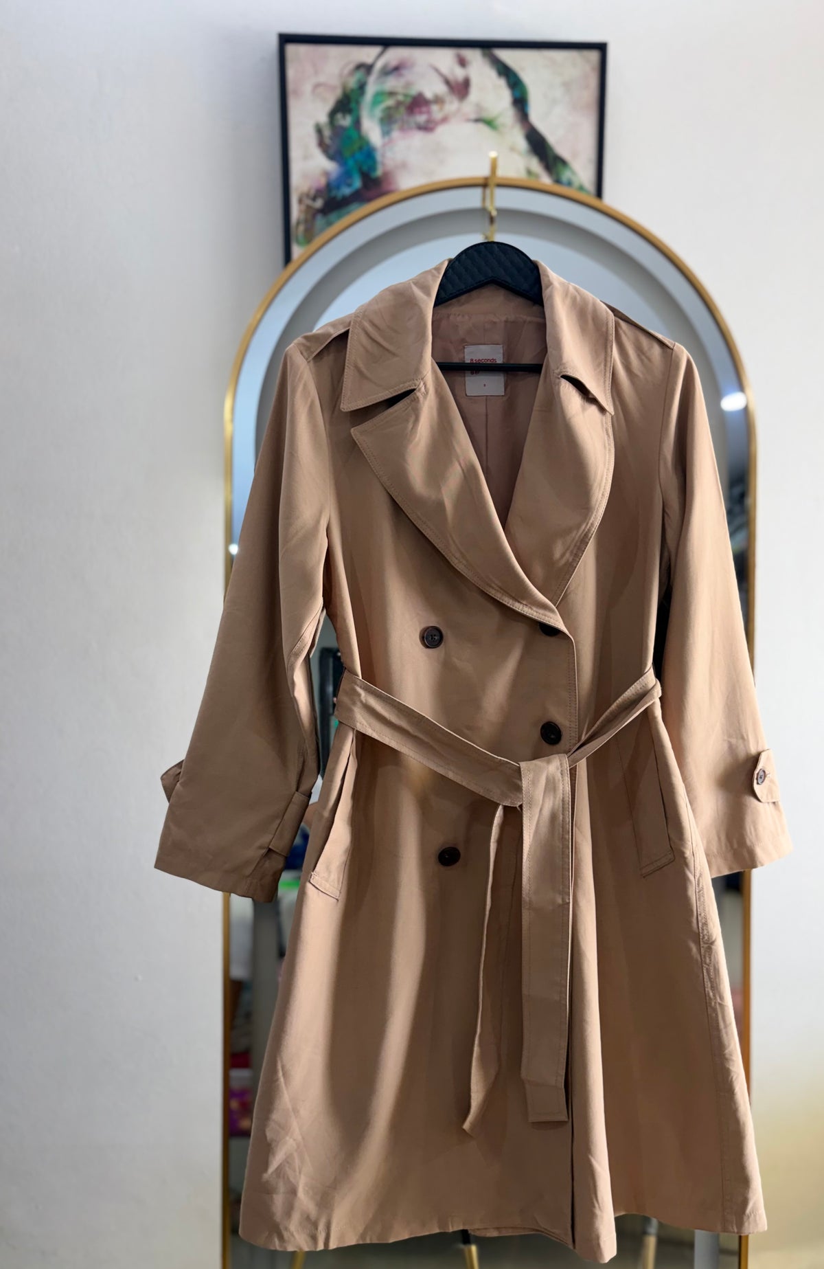 The Camel Classic Trench Coat