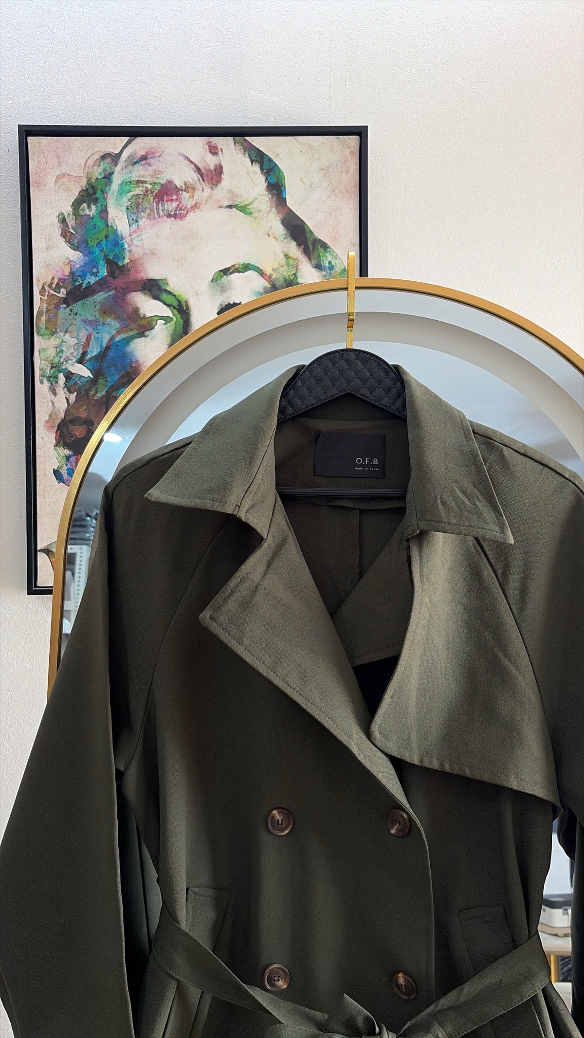 Olive Edit Trench Coat