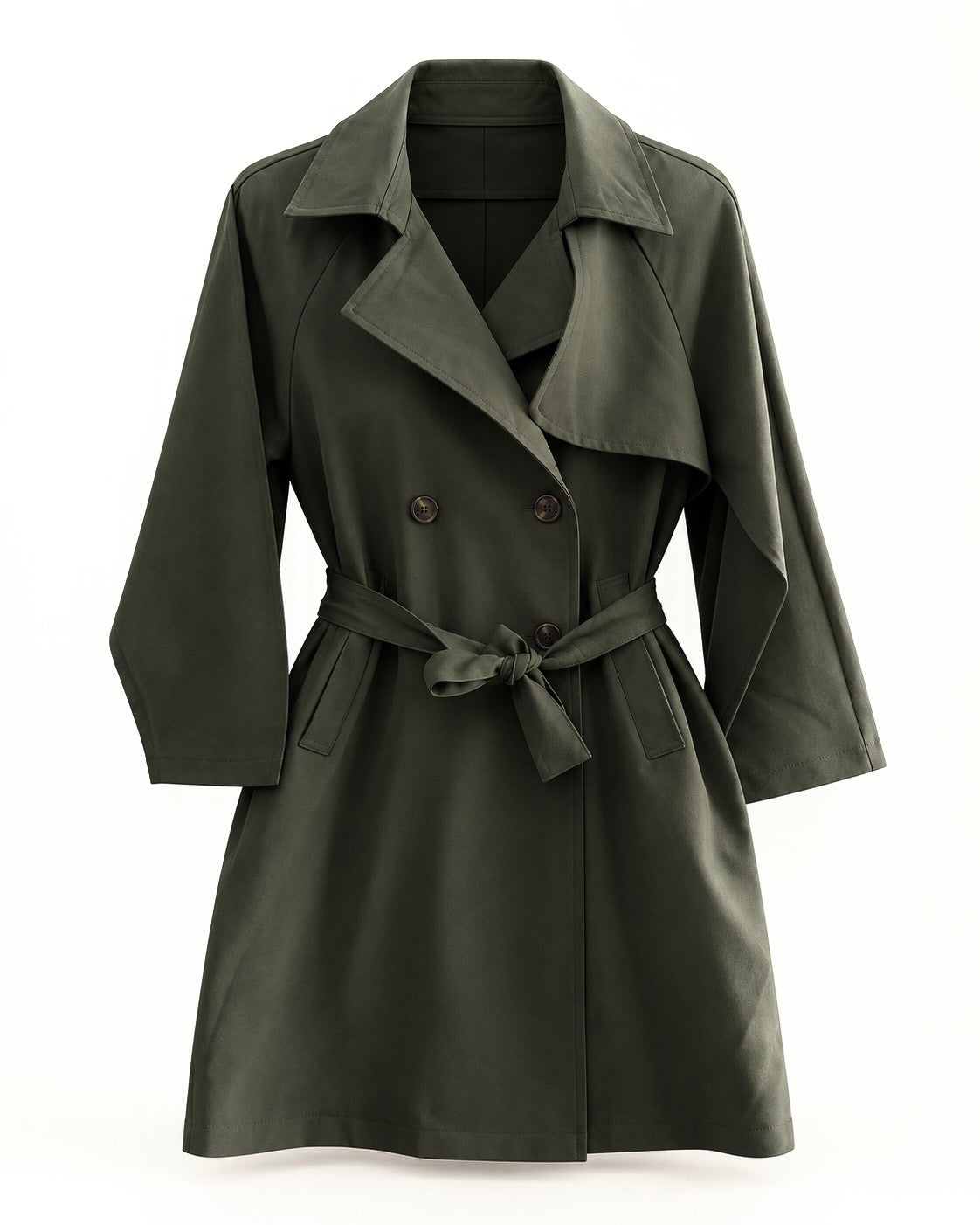 Olive Edit Trench Coat