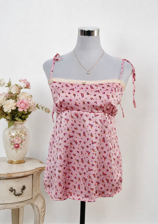 Blush Bloom Satin Top