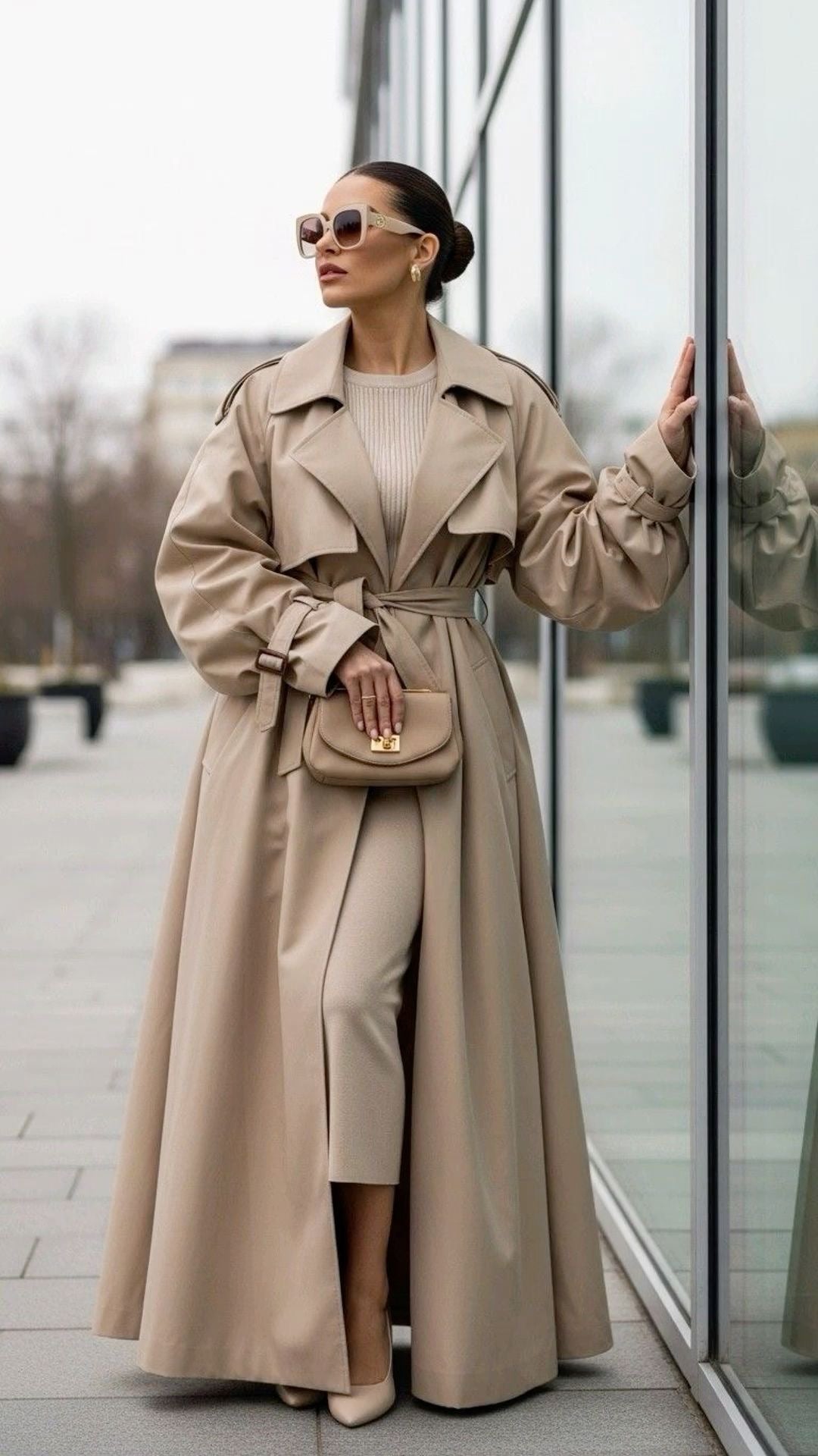The Champagne Flow Trench Coat