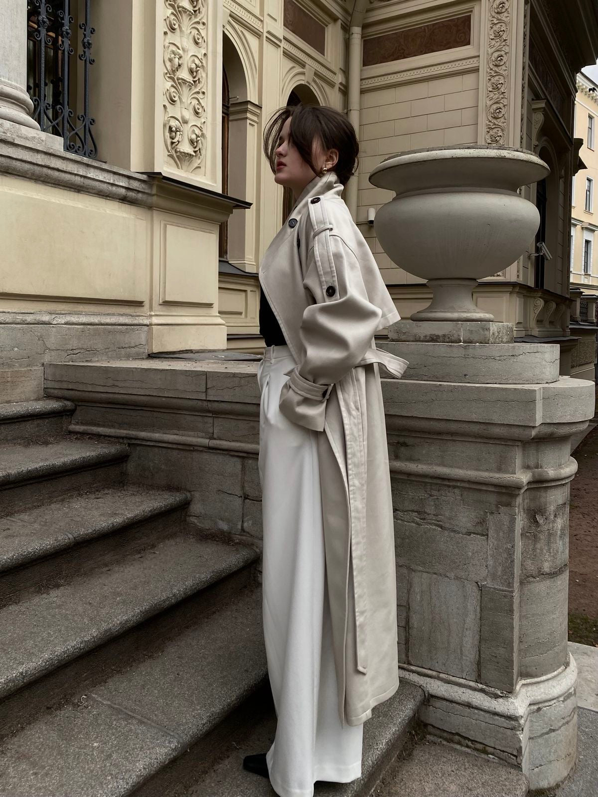 The Silver Stone Trench Coat