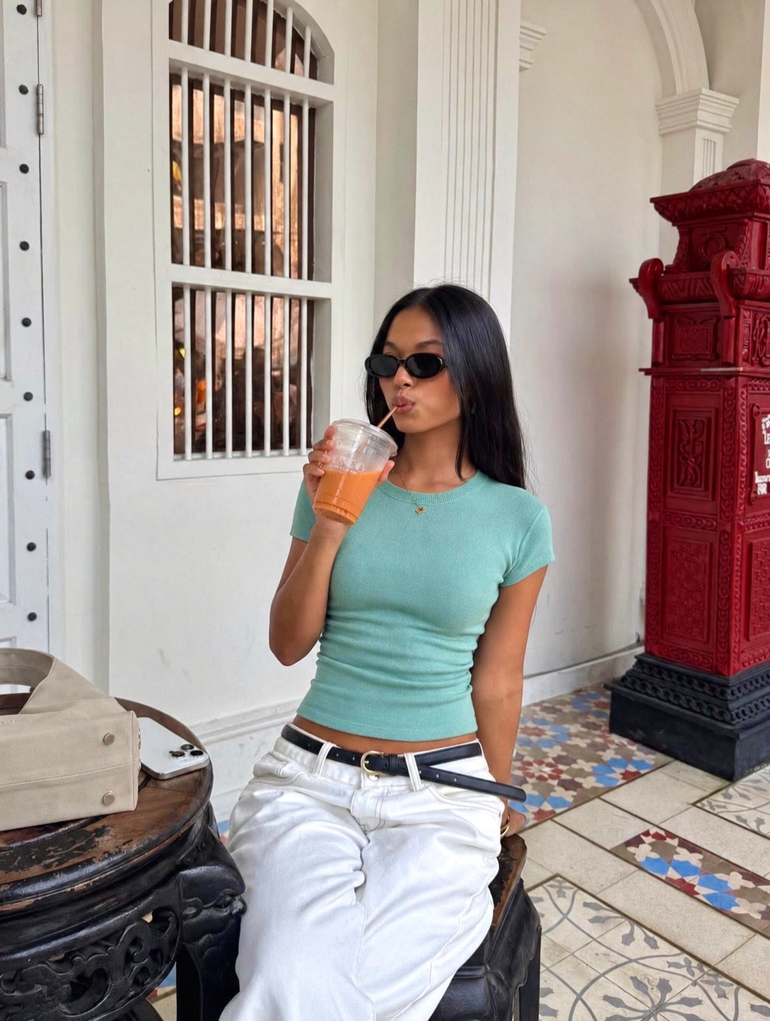 Aqua Muse Knit Top