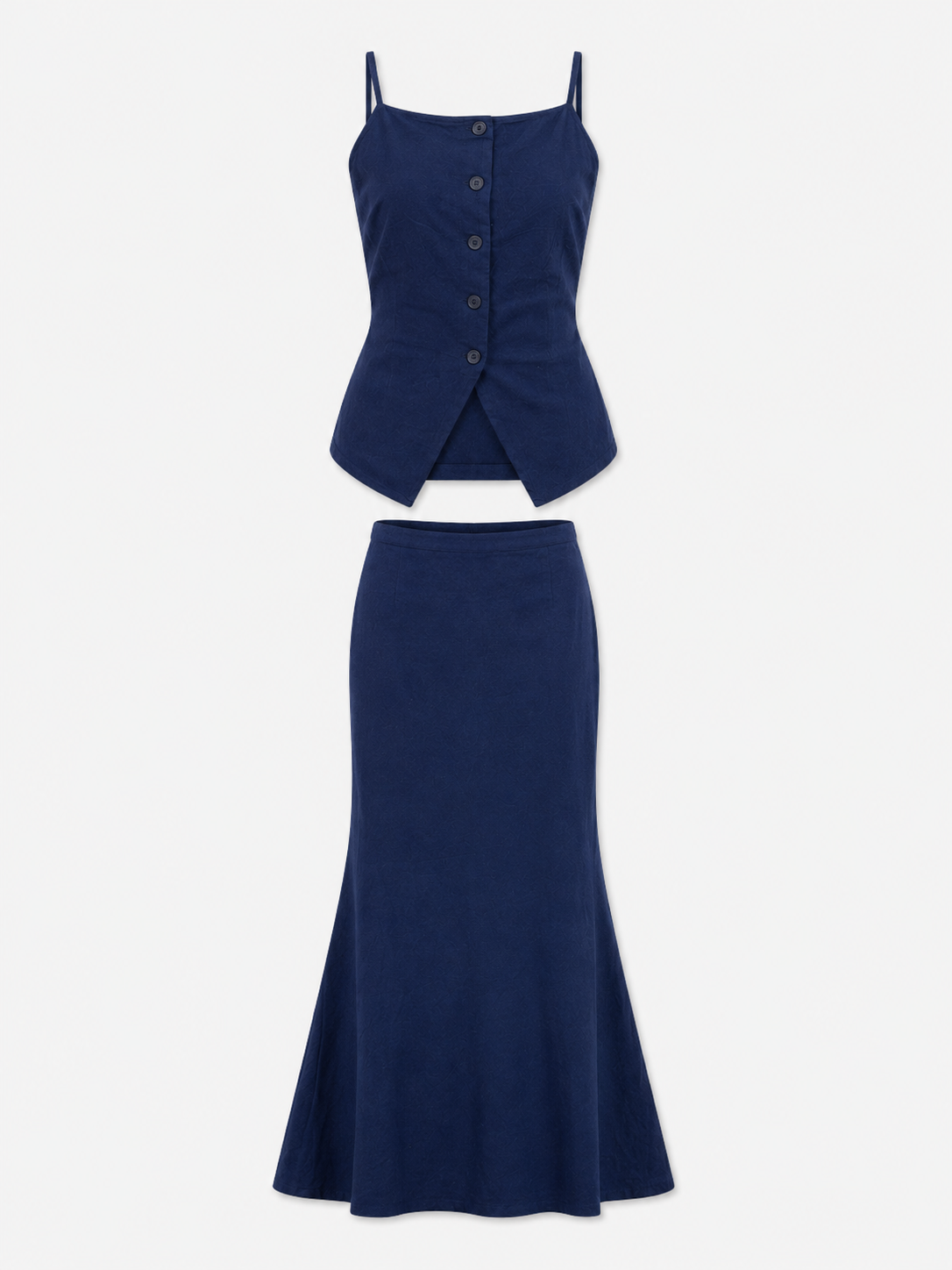 Classic Linen Skirt Co-ord Set