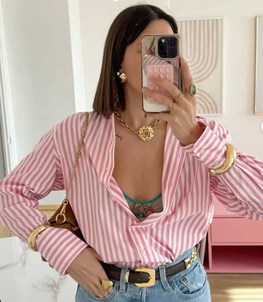 Pink Stripe Shirt