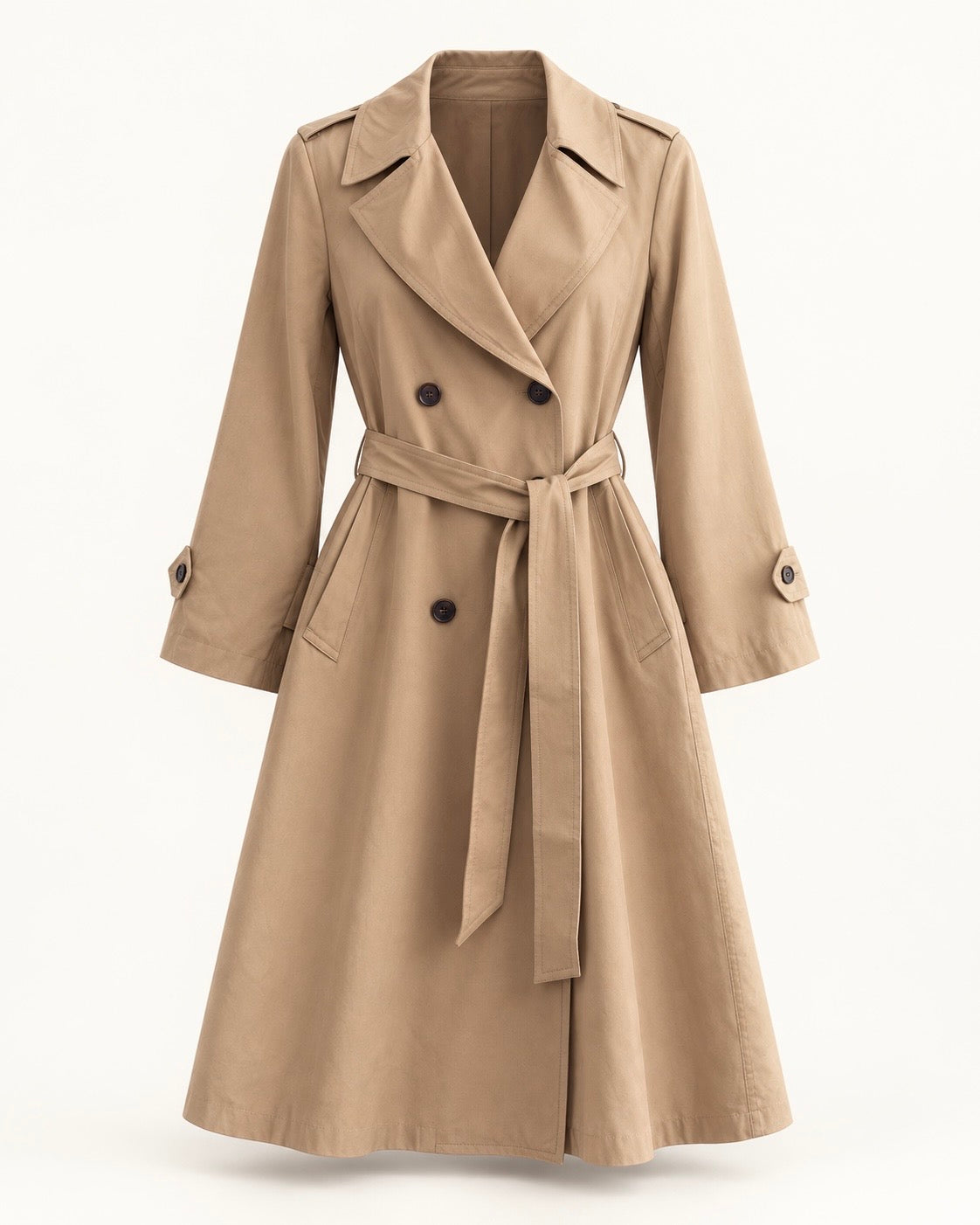The Camel Classic Trench Coat