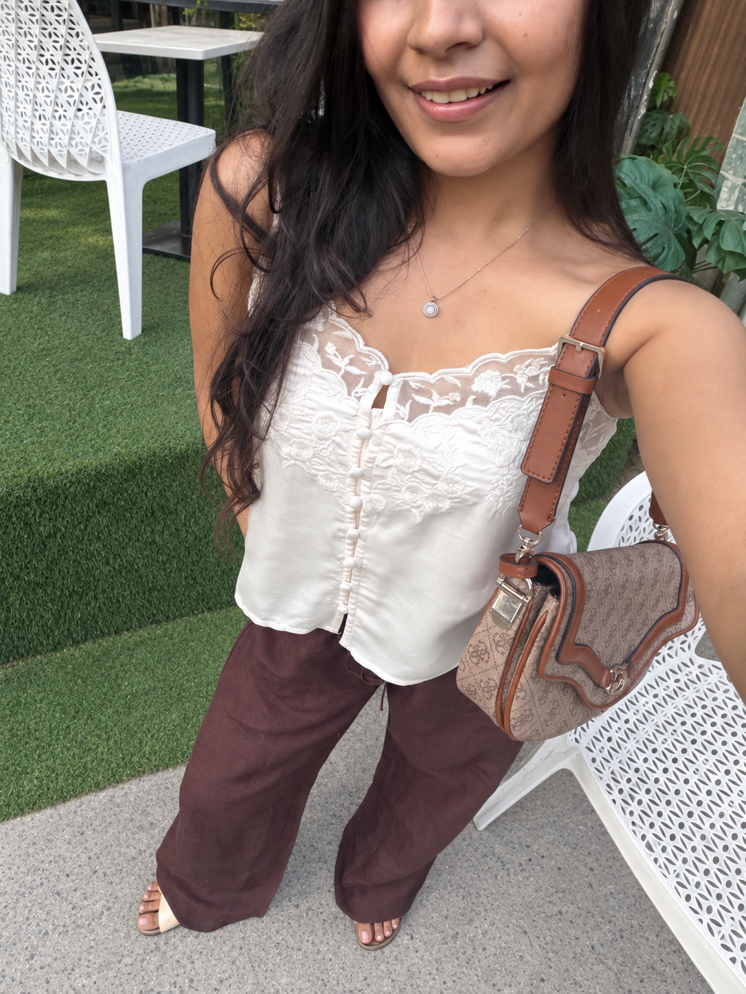 Embroidered Viscose Top