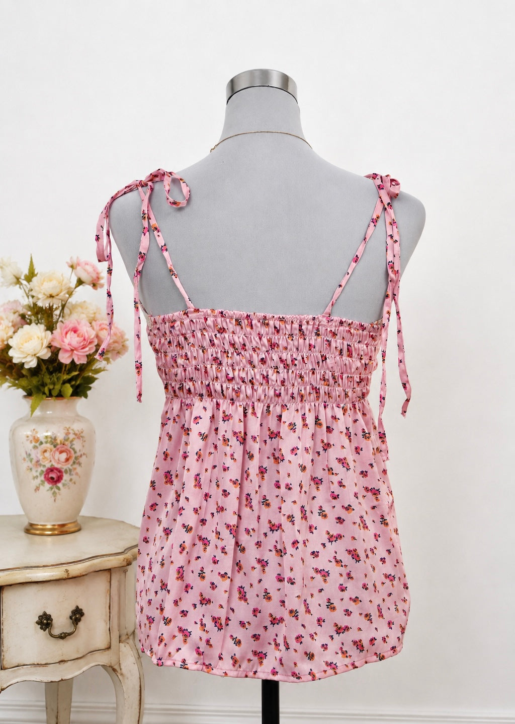 Blush Bloom Satin Top