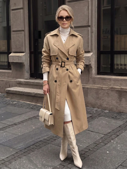 The Camel Classic Trench Coat