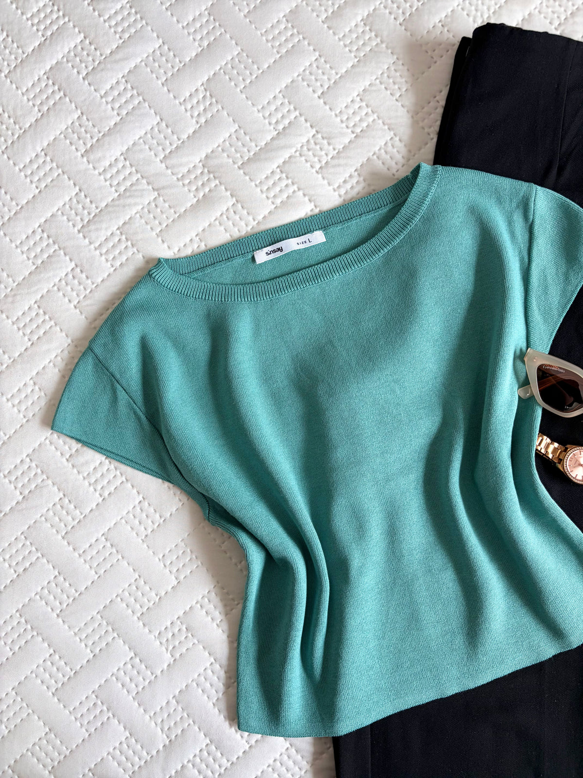 Aqua Muse Knit Top