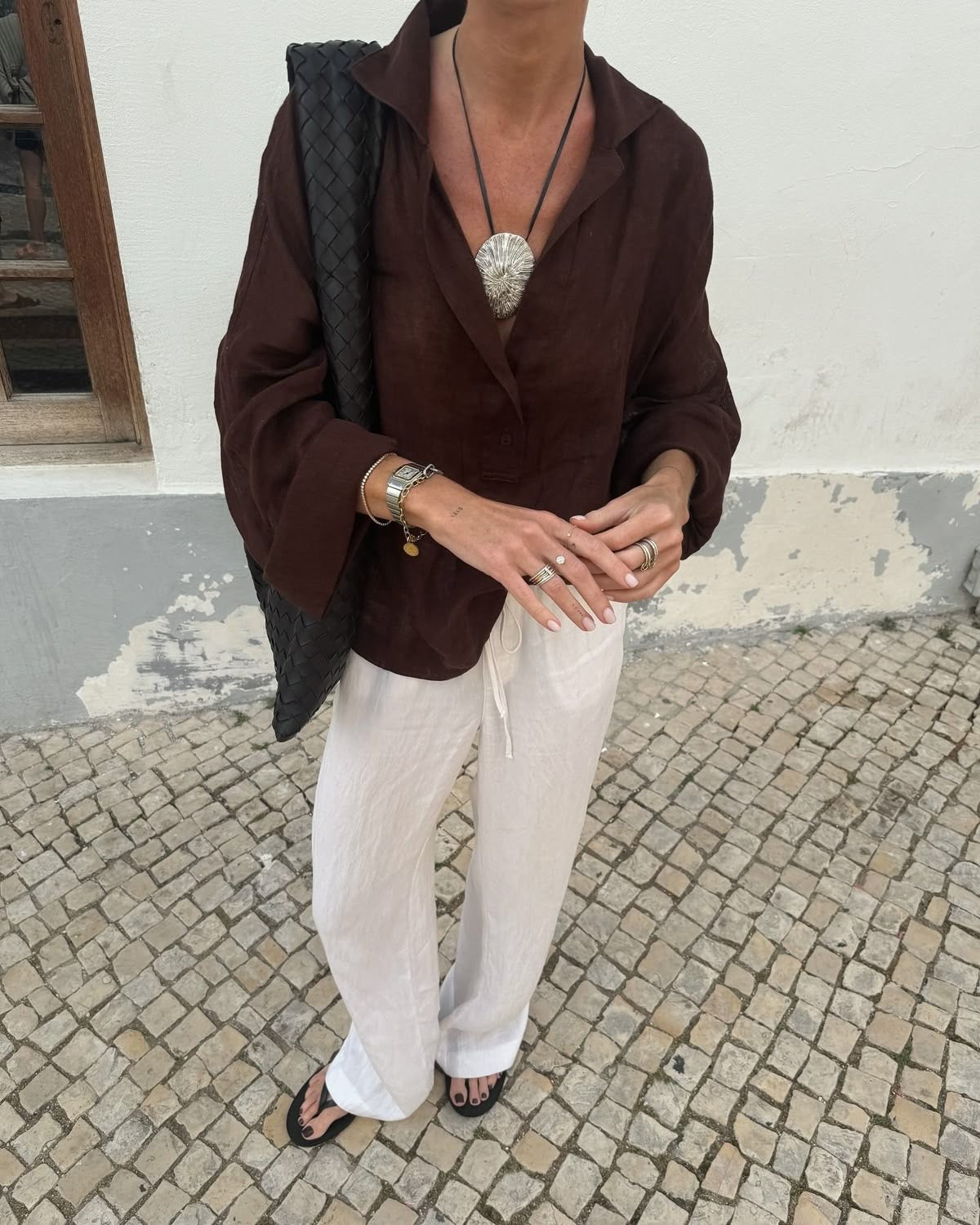Oversized Linen-Cotton Shirt
