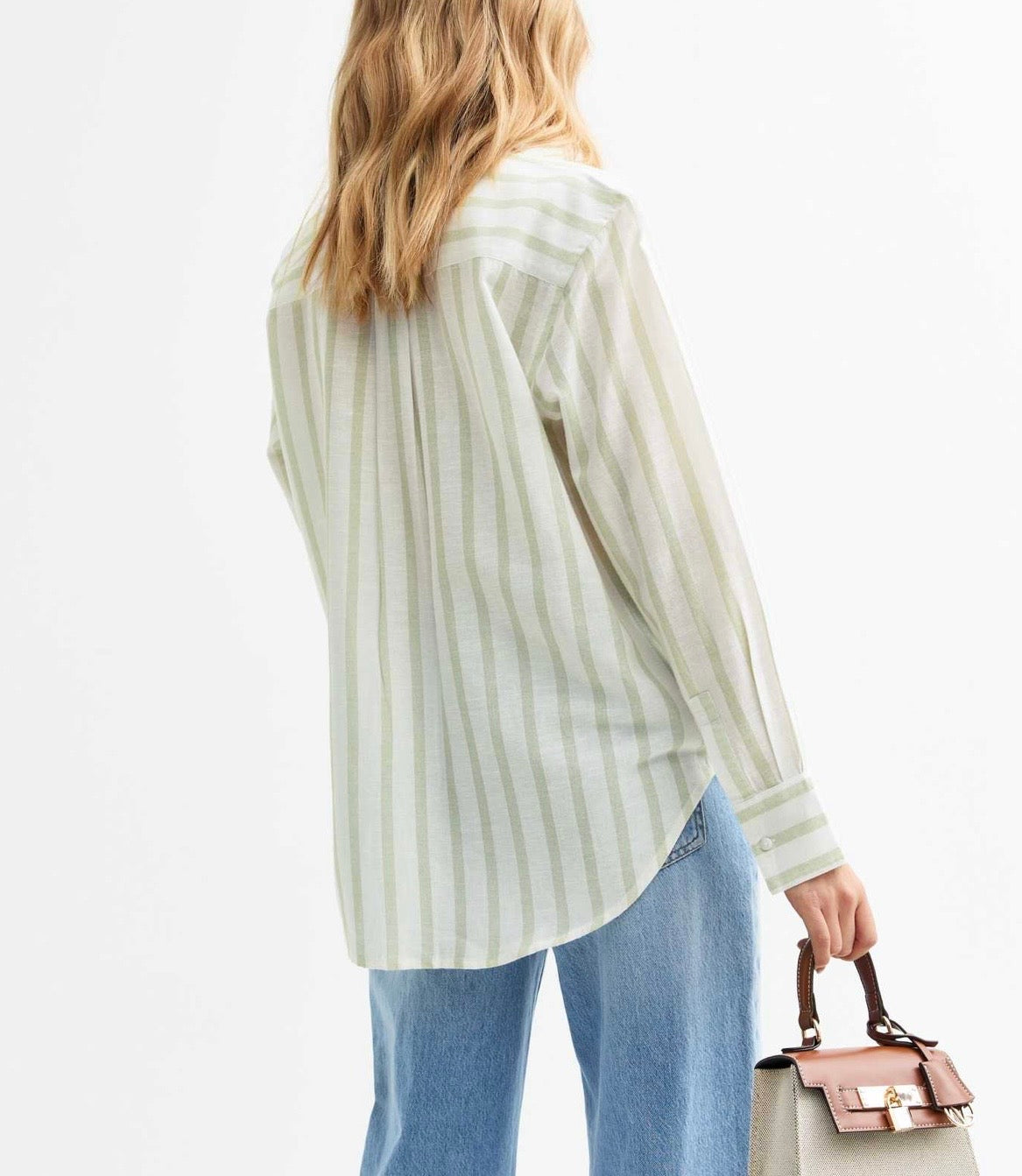 Soft Sage Pinstripe Shirt