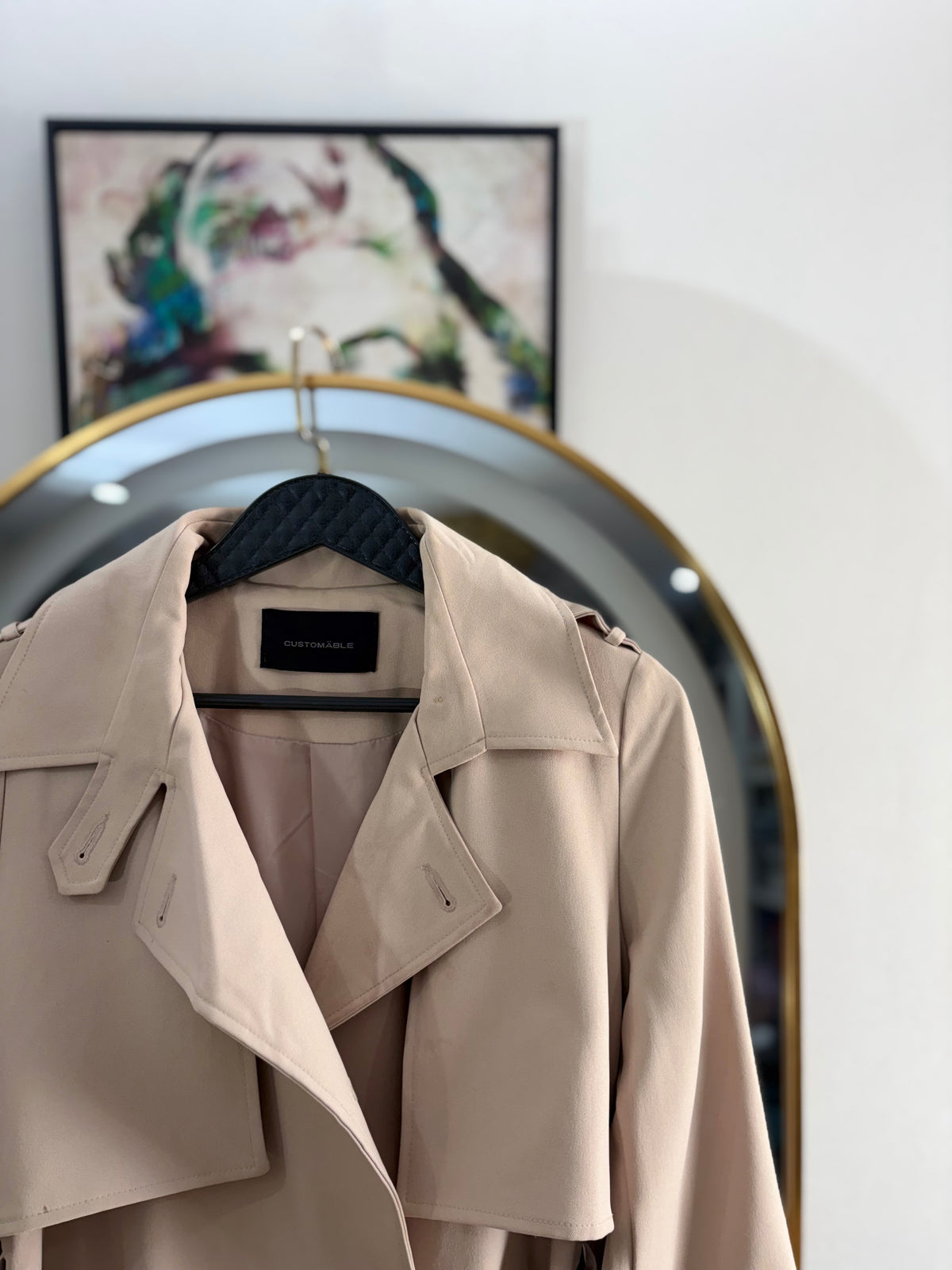 Stone Beige Heritage Trench Coat
