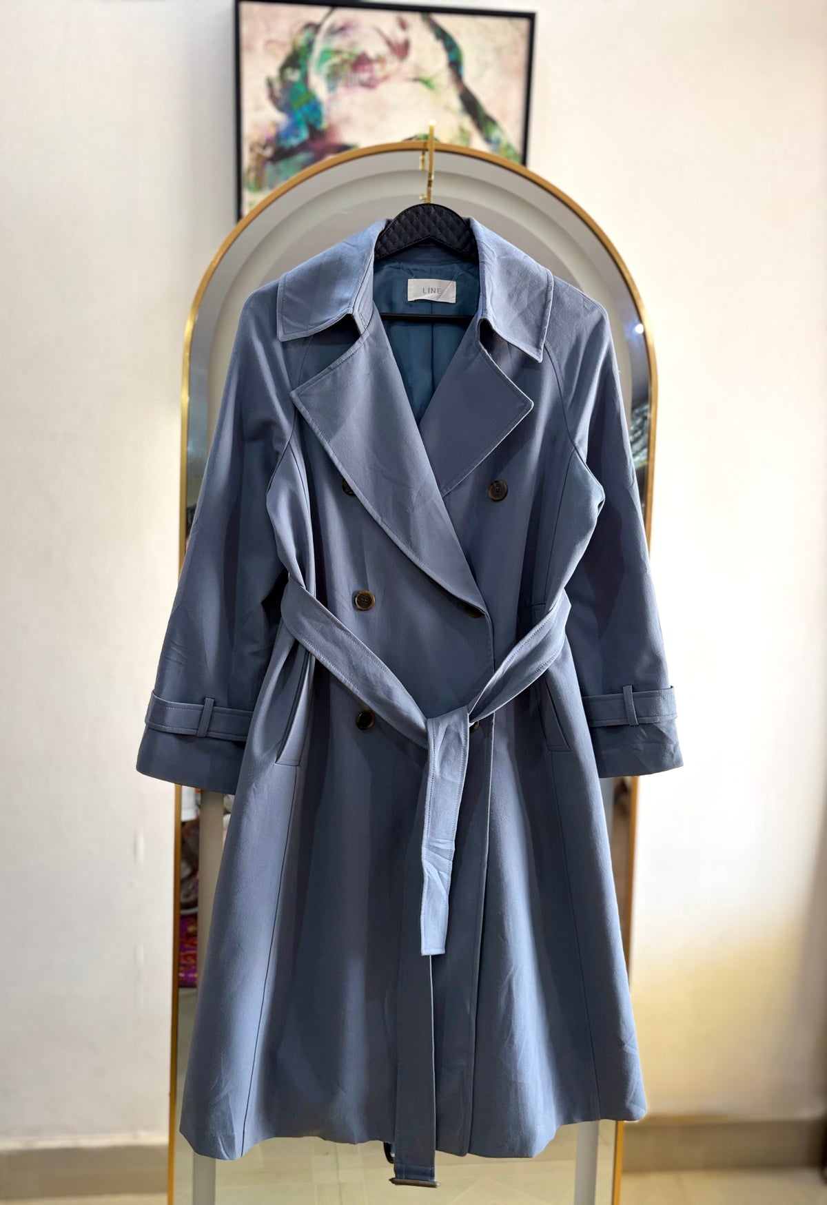 The Blue Mist Trench Coat