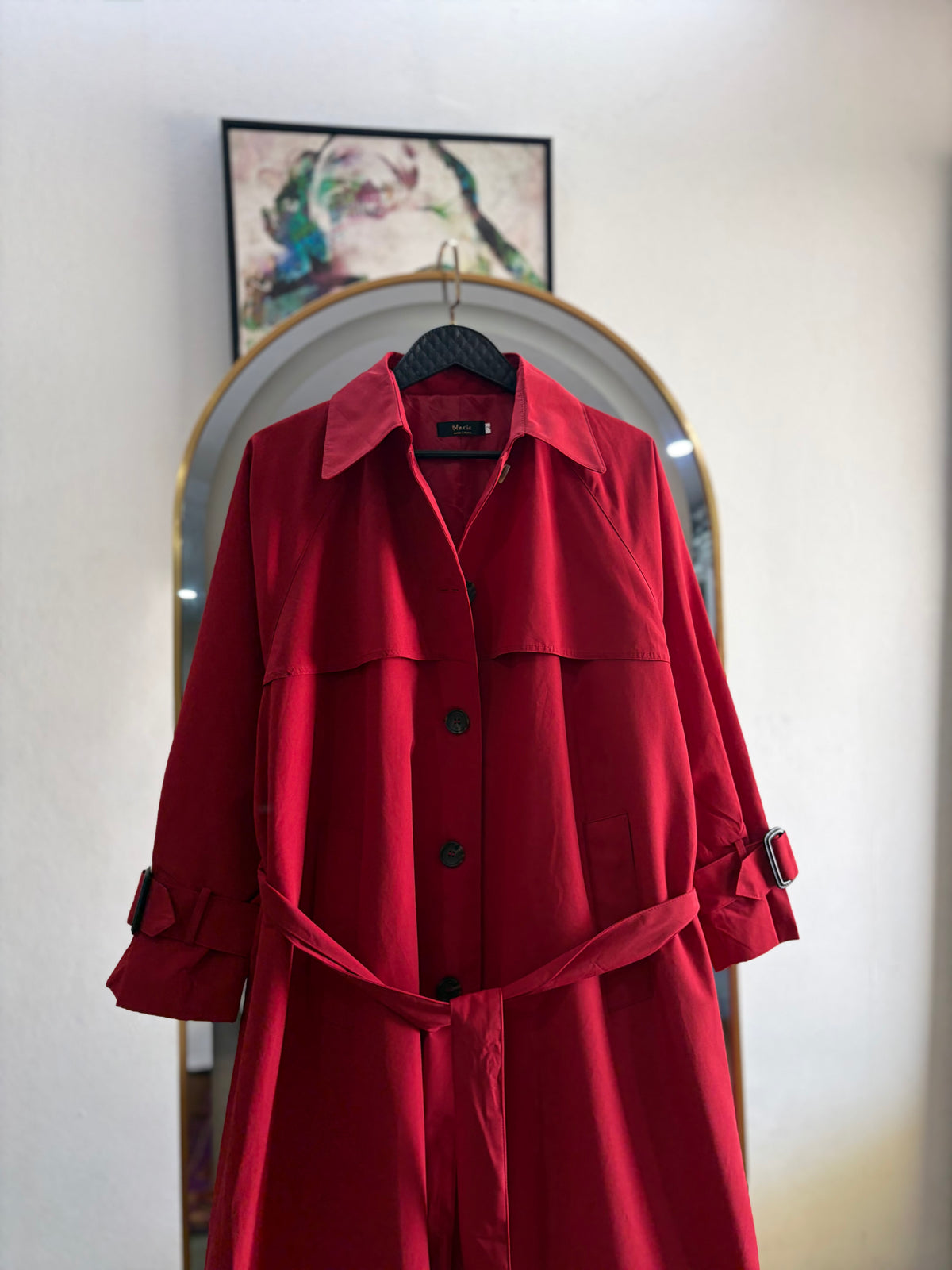 The Scarlet Statement Trench Coat