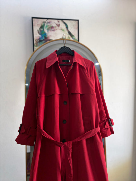 The Scarlet Statement Trench Coat