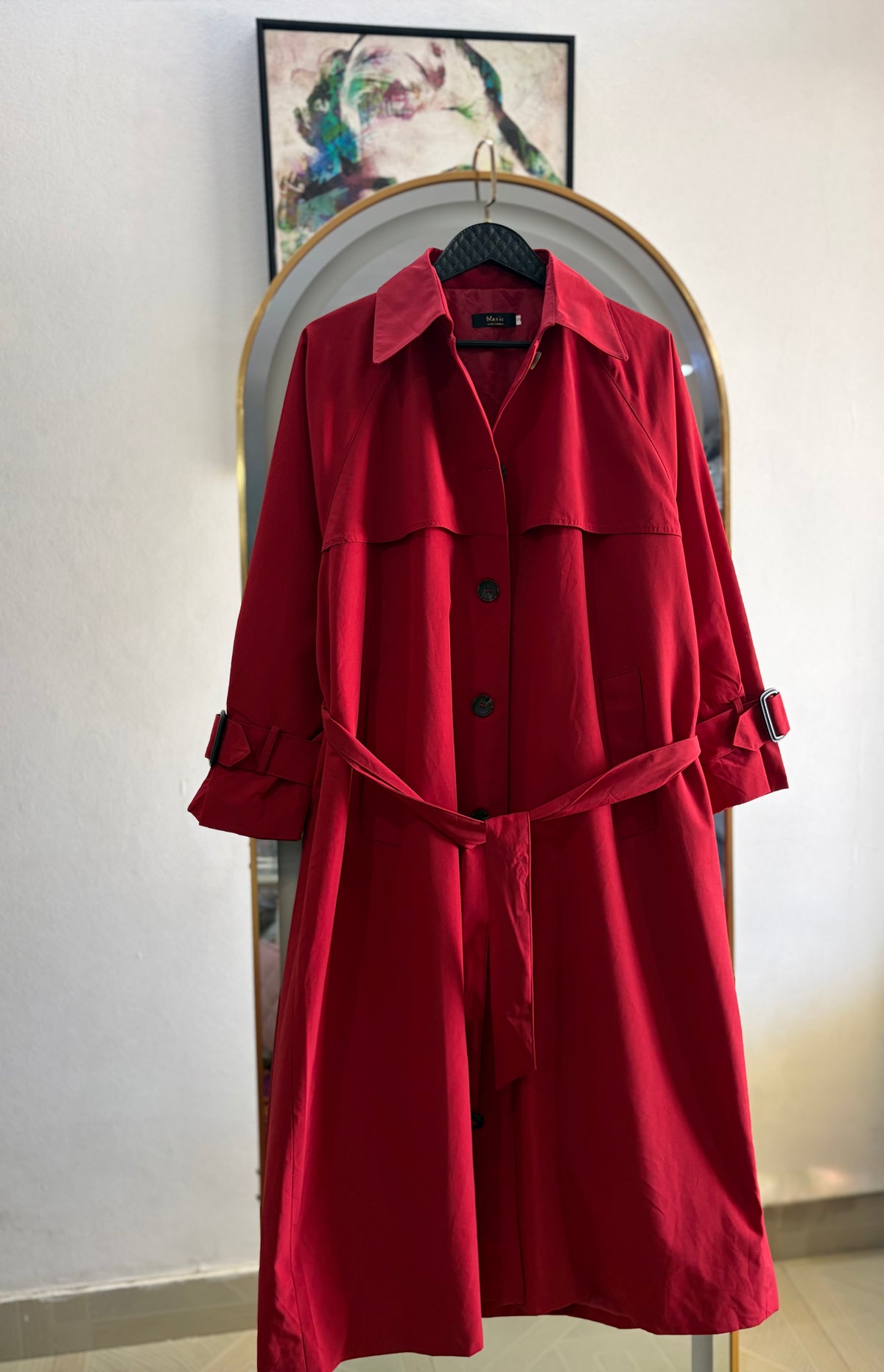 The Scarlet Statement Trench Coat