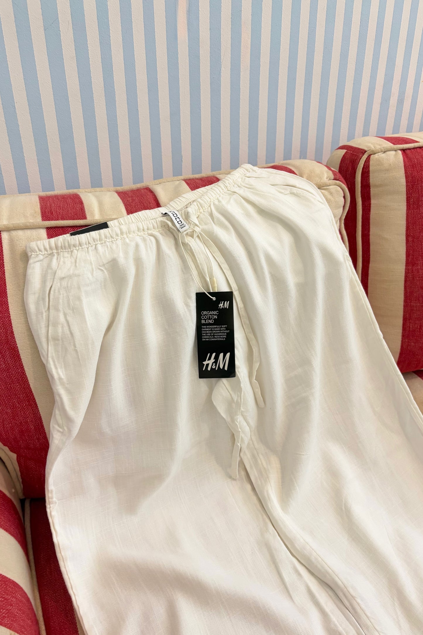 Classic White Linen Pants