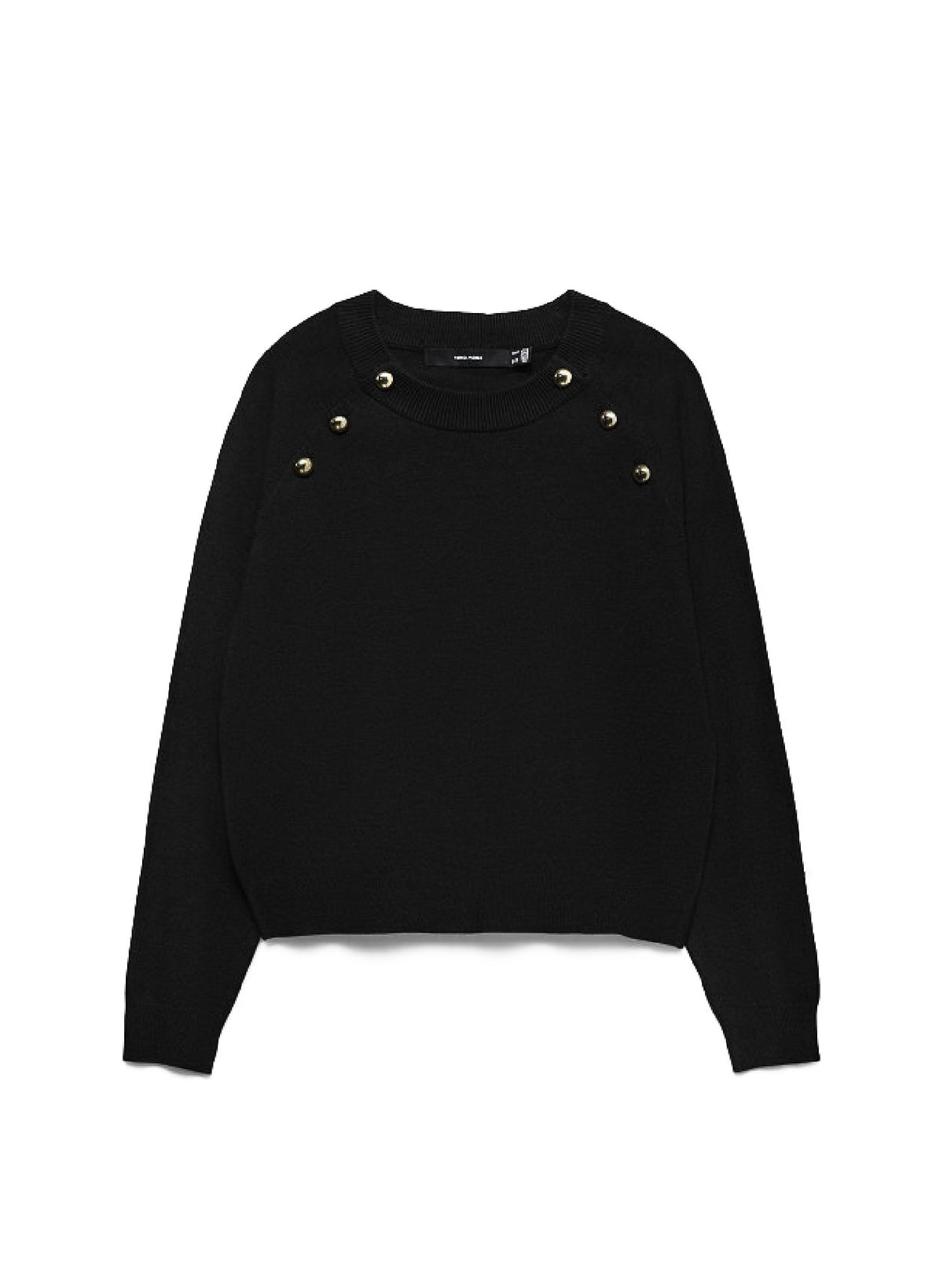 Noir Studded Knit Top
