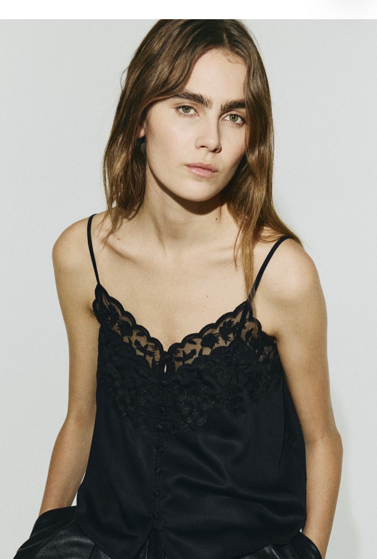 Embroidered Viscose Top