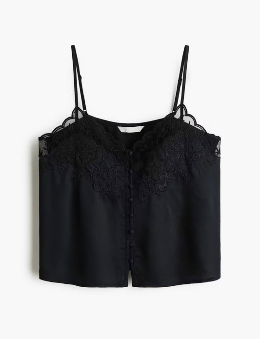 Embroidered Viscose Top