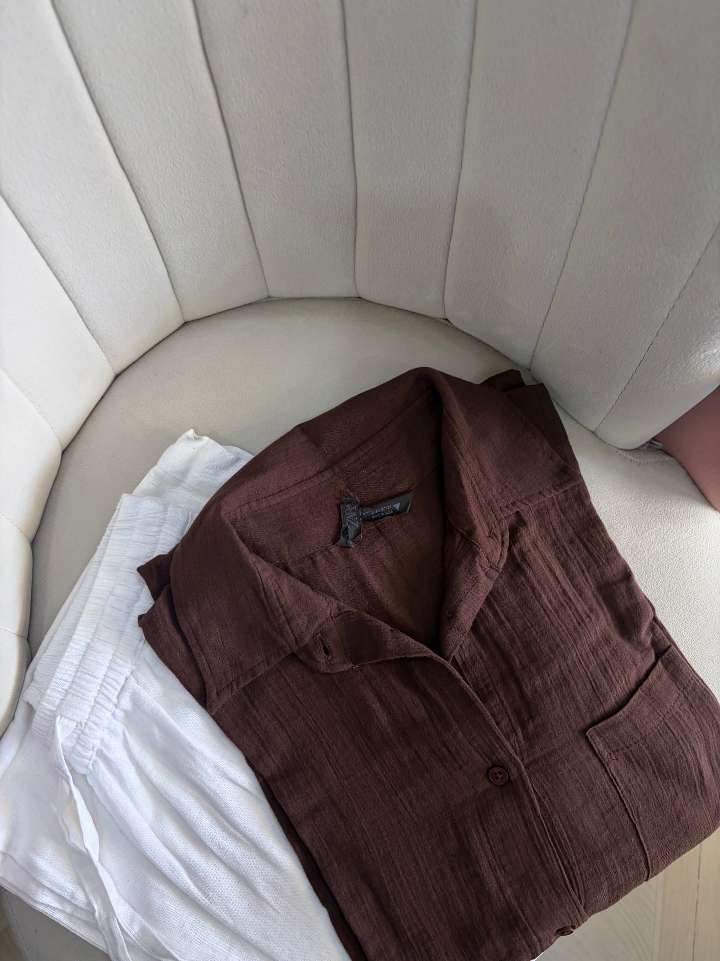 Oversized Linen-Cotton Shirt