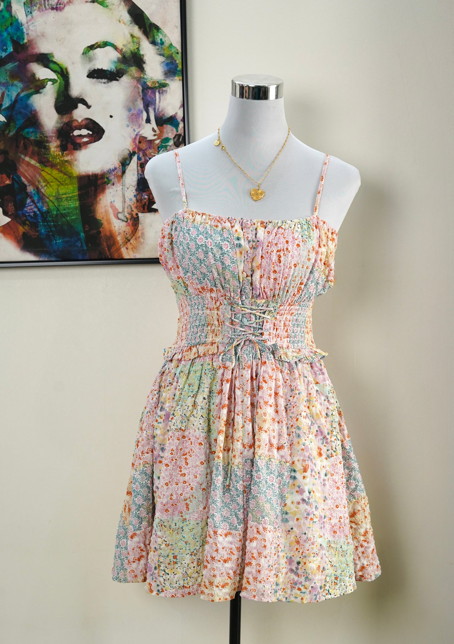 Soft Bloom Corset Dress
