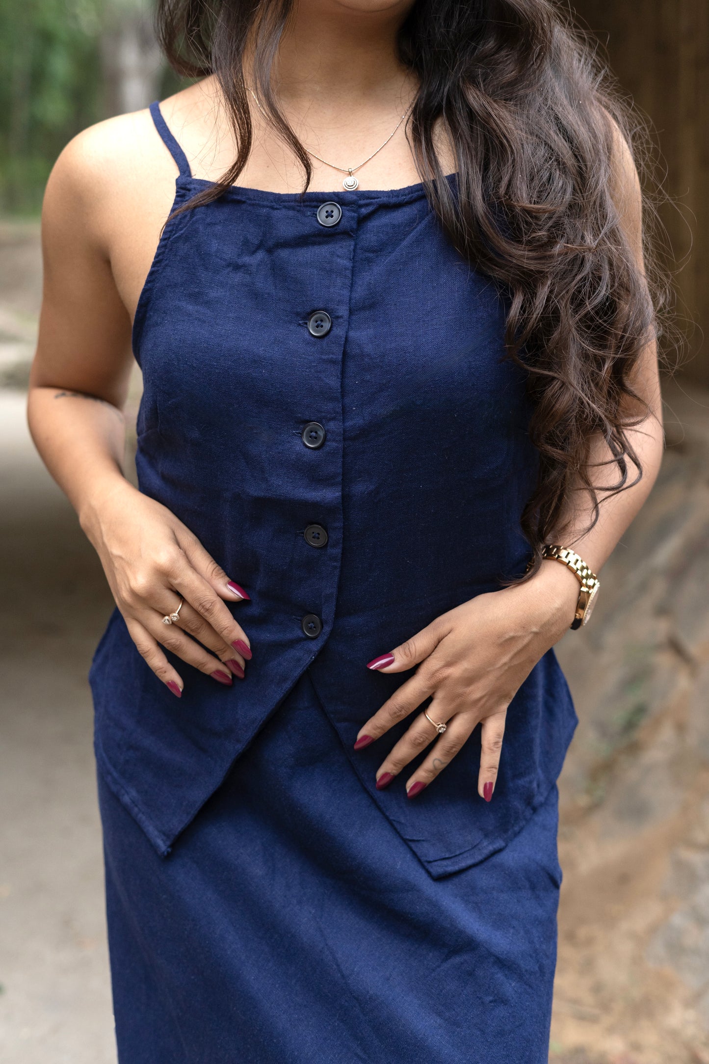 Classic Linen Skirt Co-ord Set