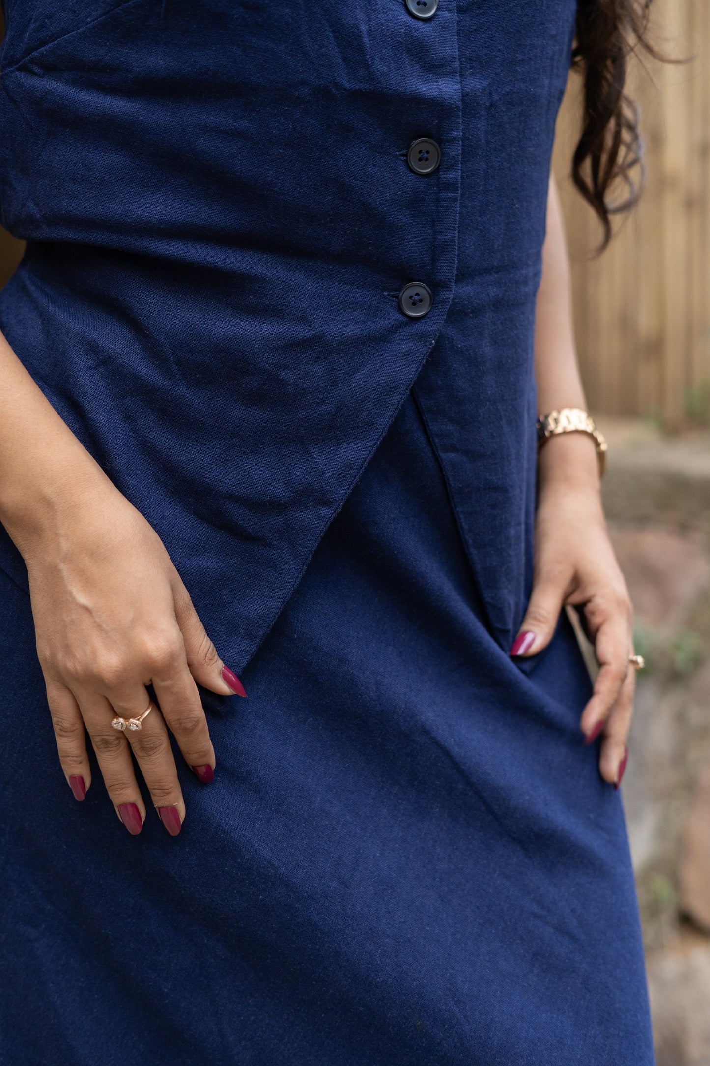 Classic Linen Skirt Co-ord Set