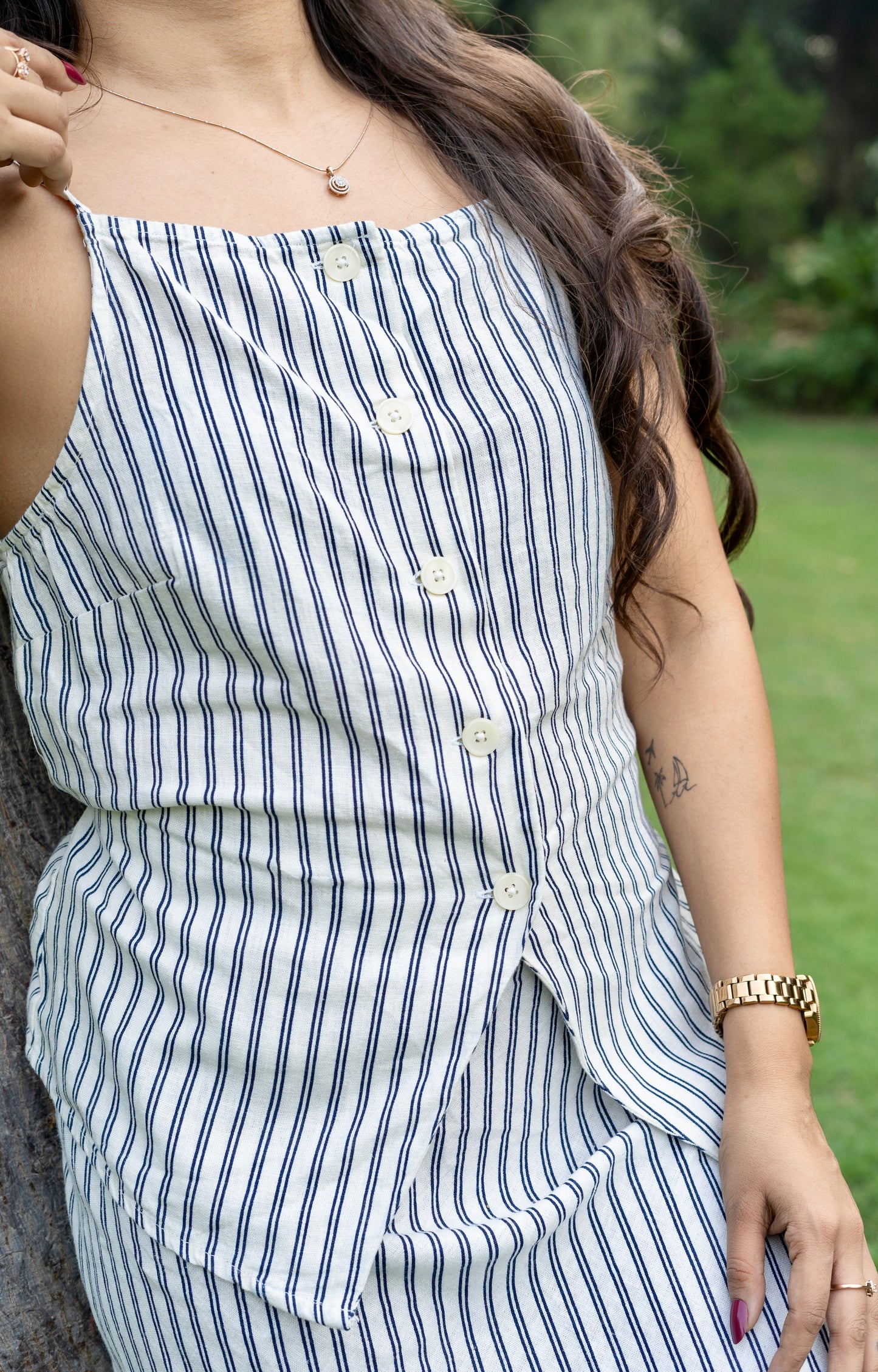 Classic Linen Skirt Co-ord Set