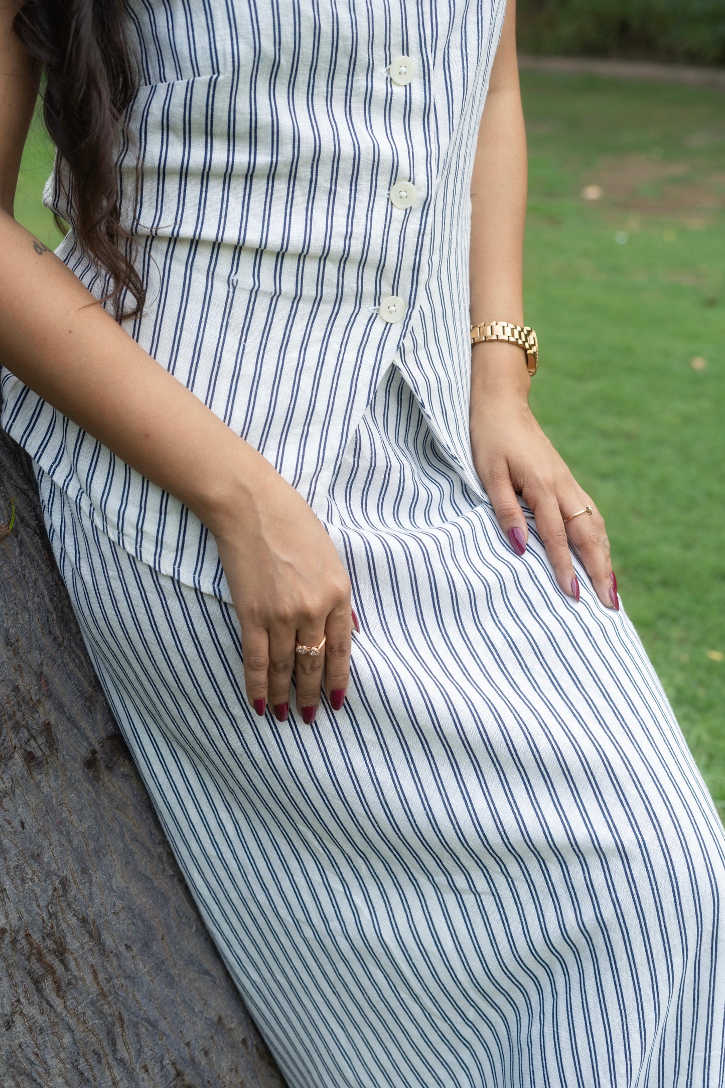 Classic Linen Skirt Co-ord Set
