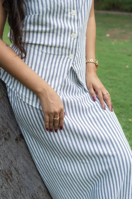 Classic Linen Skirt Co-ord Set